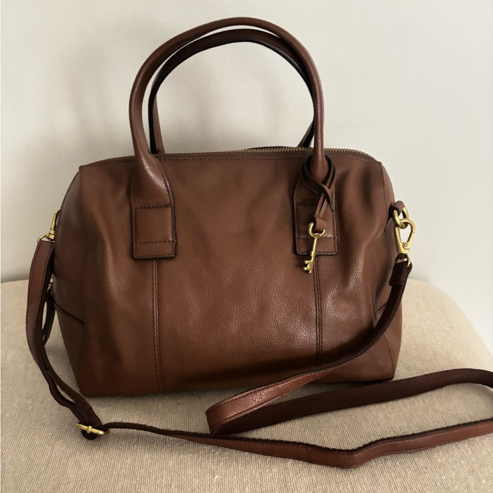 Fossil Leather Handbag